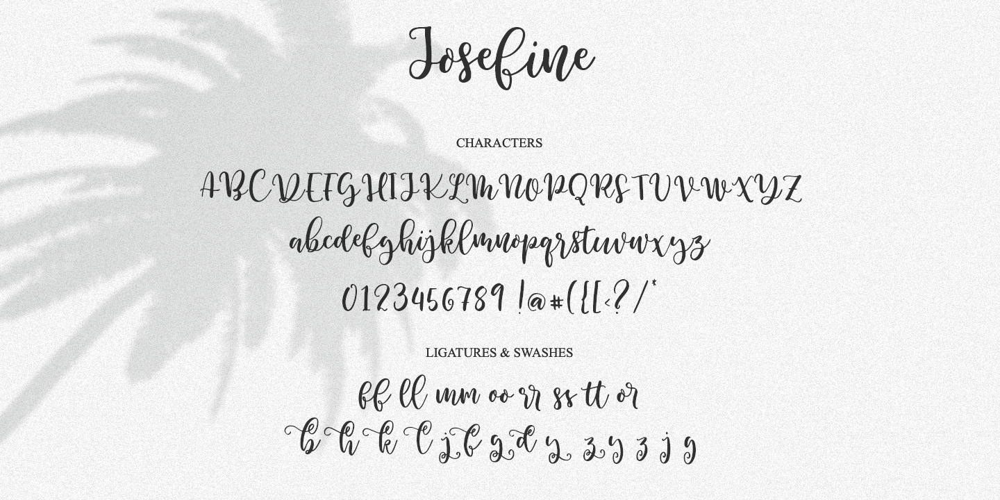 Example font Sweet Josefine #2